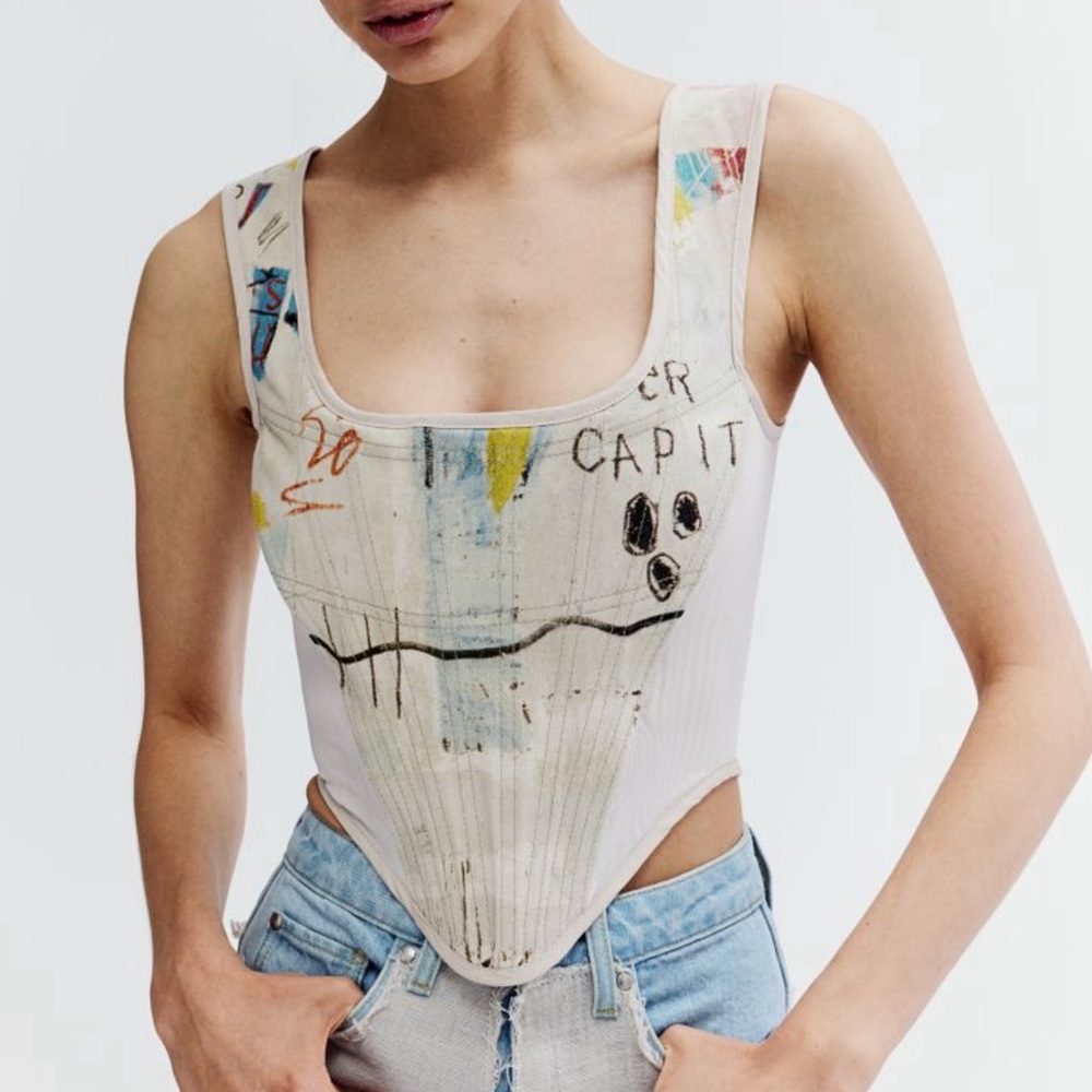 - Hm basquiat denim corset SALE TODAY - Picture 5 of 11